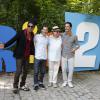 Rodrigo Santoro e Carlinhos Brown estiveram na coletiva de imprensa do filme 'Rio 2' na tarde desta segunda-feira, 17 de março de 2014