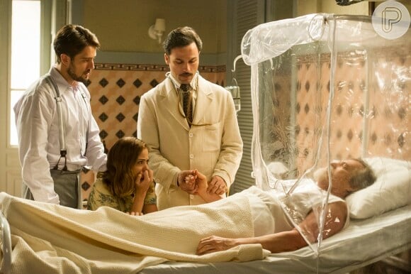 Ernest (José de Abreu) corre risco de morte, mas é salvo por Pérola (Mel Maia) em 'Joia Rara'