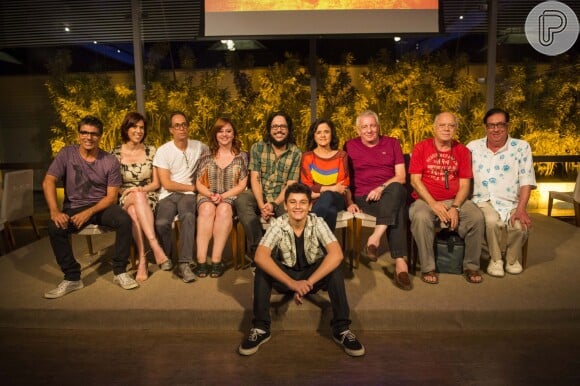 Elenco de 'A Grande Família' participa da coletiva de imprensa da última temporada do programa