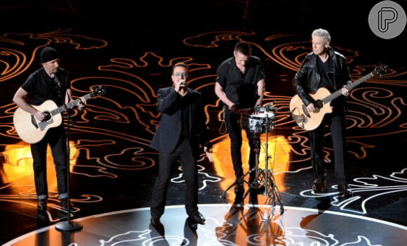U2 se apresentou na última cerimônia do Oscar 2014, em março de 2014, em Los Angeles, Estados Unidos