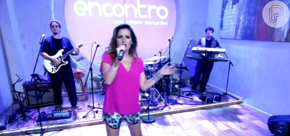 Wanessa esteve no programa 'Encontro com Fátima Bernardes' na manhã desta quarta-feira, 19 de março de 2014