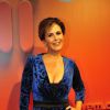 Looks dos famosos na festa da TV Globo: Guilhermina Guinle aposta em longo de veludo