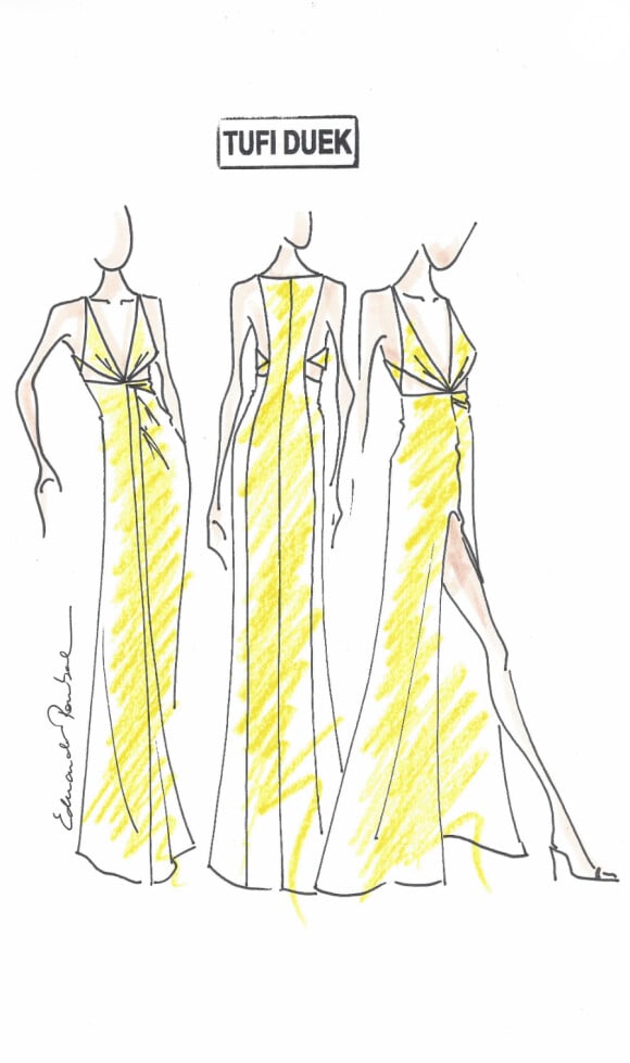 Isabelli Fontana usará um vestido da grife Tufi Duek, da qual é garota-propaganda, escolhido pelos internautas, no Festival de Cannes 2014
