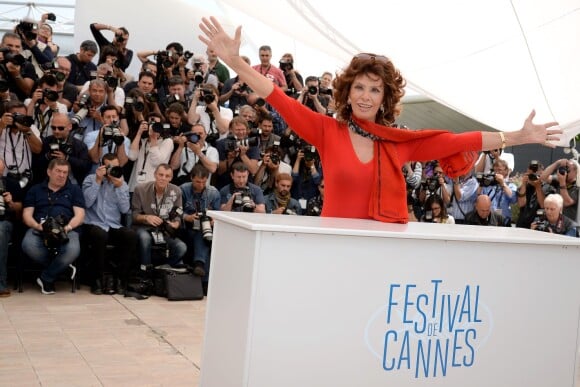 Sophia Loren participa do Cannes Classics no Festival de Cannes 2014, em 21 de maio de 2014