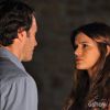 Laerte (Gabriel Braga Nunes) faz um escândalo com Luiza (Bruna Marquezine) por ciúmes de André (Bruno Gissoni), em junho de 2014, na novela 'Em Família'