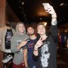 Os integrantes da banda Fly se divertiram e não se cansaram de tirar 'selfies'