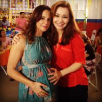 Vanessa Gerbelli grava 'Em Família' e exibe barrigão de grávida