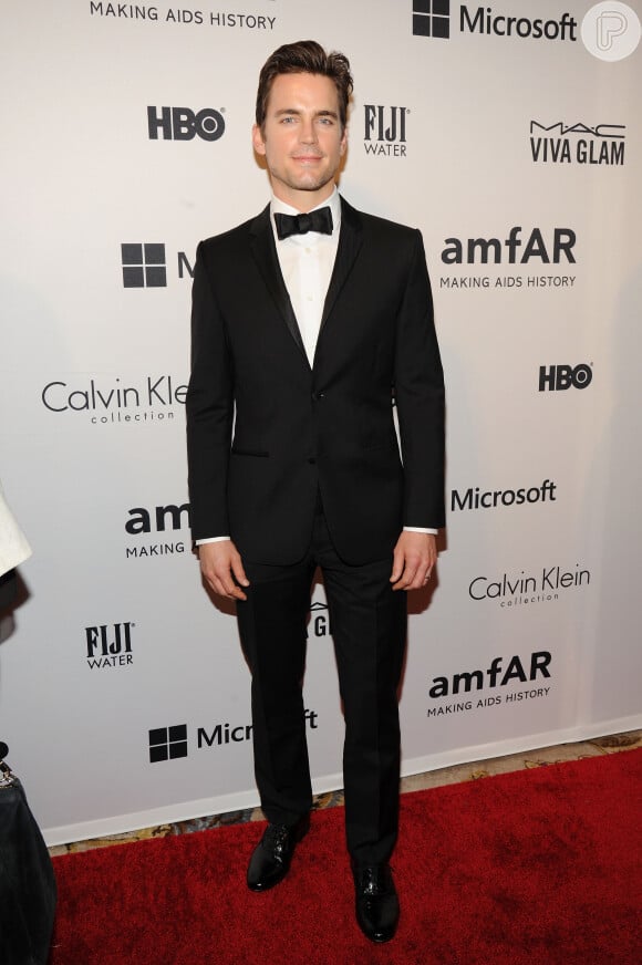Matt Bomer, um dos atores cotados para viver Christian Grey na adaptação para o cinema, também prestigiou o baile
