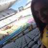 Thaís Fersoza chegou cedo ao Itaquerão para a abertura da Copa do Mundo