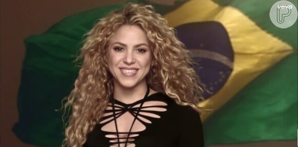 Shakira está torcendo para a Colômbia, já que a Espanha foi eliminada da Copa do Mundo nesta segunda-feira, 16 de junho de 2014