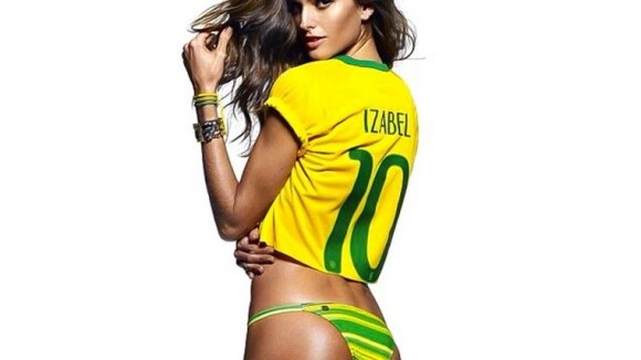 Com foto ousada, Izabel Goulart garante torcida para o Brasil na Copa do Mundo