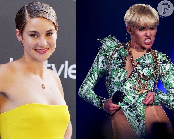 Shailene Woodley defende Miley Cyrus: 'Não é da sua conta o que ela faz'