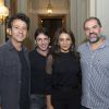 Dira Paes e Marcos Palmeira posam com colegas de elenco de 'O Rebu'