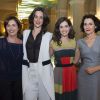 Bel Kowarick, Mariana Lima, Maria Flor e Cássia Kis Magro posam juntas na coletiva de lançamento de "O Rebu"