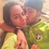 Neymar recebe visita da irmã, Rafaella, na véspera de jogo contra o Chile: 'Meu Amor' 27 de junho de 2014