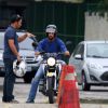 Cauã Reymond teve aula de moto em uma autoescola na tarde desta segunda-feira, 30 de junho de 2014, na na Barra da Tijuca, Zona Oeste do Rio de Janeiro