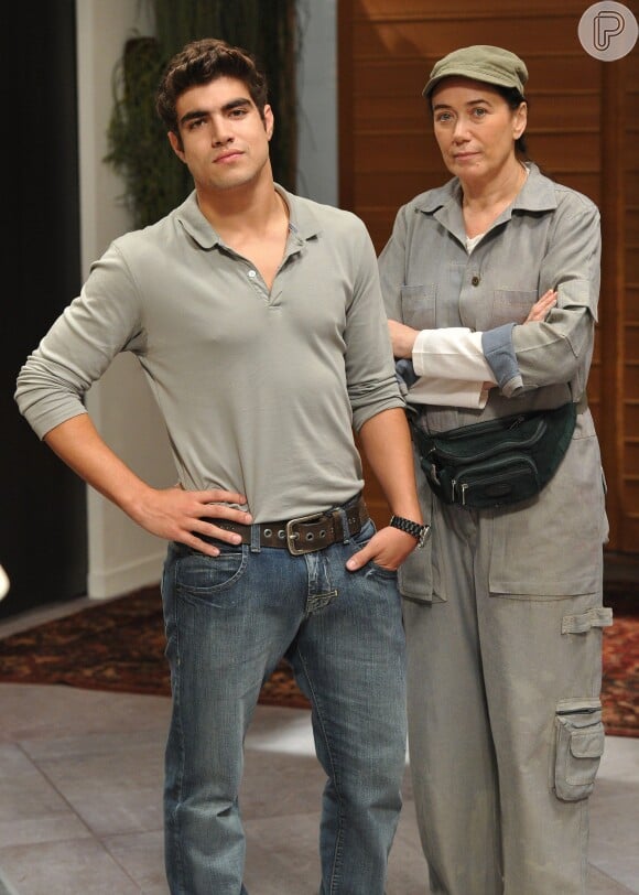 Em 'Fina Estampa' (2011), ele interpretou Antenor, filho de Griselda (Lilia Cabral)