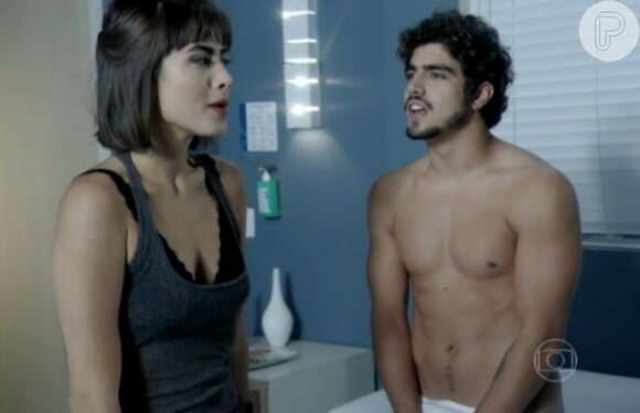 Maria Casadevall e Caio Castro protagonizaram cenas quentes em 'Amor à Vida'
