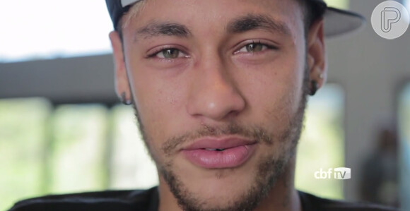 Emocionado, Neymar se mostrou otimista e afirmou que acredita na vitória do Brasil