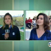 Fátima Bernardes consola Fernanda Gentil que chora ao falar de derrota do Brasil