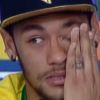 Neymar foi à Granja Comary, em Teresópolis, Região Serrana do Rio de Janeiro, nesta quinta-feira, 10 de julho de 2014, e deu uma entrevista coletiva