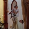 Nivea Stelmann batiza a filha Bruna, de três meses, em cerimônia para amigos e família na Paróquia Nossa Senhora da Luz