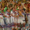 Seleção da Alemanha vibra com o título de tetracampeã na Copa do Mundo 2014, neste domingo, 13 de julho de 2014