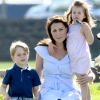 Kate Middleton levou os filhos George e Charlotte para prestigiar o evento beneficente Maserati Royal Charity Polo Trophy