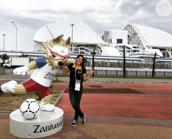 A jornalista Samyra Ponce é enviada da Fox Sports para Sochi, onde a seleção brasileira está concentrada