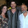 Flávia Monteiro e o marido, Avner Saragossy, conferiram a abertura do restaurante japonês de José Loreto, o Temakeria & Cia, nesta quarta-feira, 13 de junho de 2018