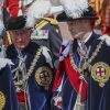 Príncipe Charles e o filho, William, participaram da comemoração anual da Ordem da Jarreteira na capela de São Jorge, em Londres, na segunda-feira, 18 de junho de 2018