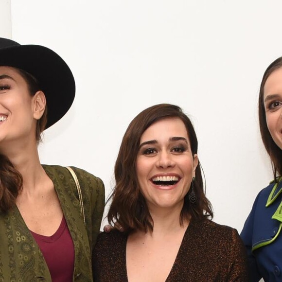Maria Casadevall, Alessandra Negrini e Monica Iozzi mostraram clima de descontração na pré-estreia do filme 'Mulheres Alteradas', no shopping Iguatemi, em São Paulo, nesta terça-feira, 19 de junho de 2018