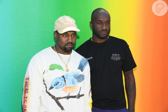 Kanye West foi cheio de estilo prestigiar o amigo