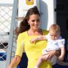 O menino também não desgruda da mãe, Kate Middleton
