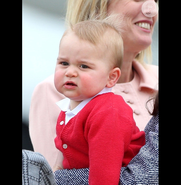 Até fazendo careta o bebê real é uma graça! Parabéns, príncipe George!