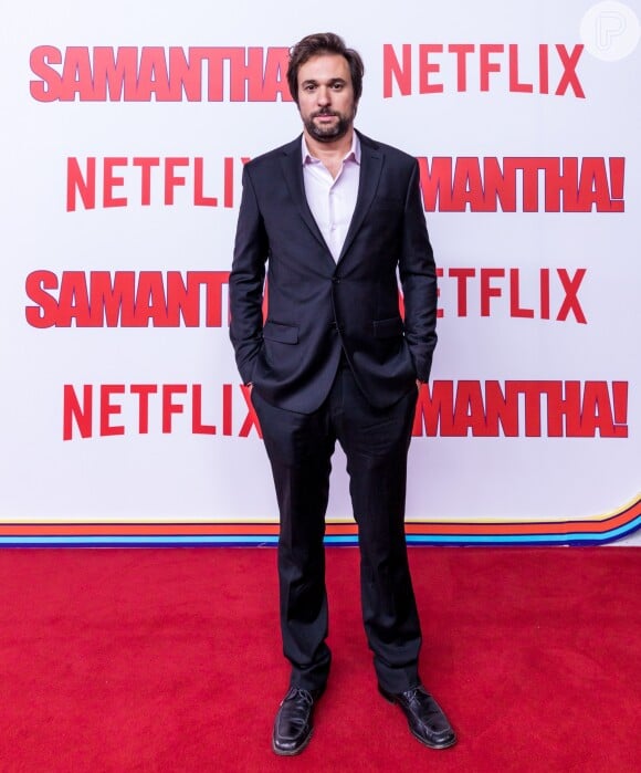 Felipe Braga, criador de 'Samantha!', na première da série da Netflix, no shopping JK Iguatemi, em São Paulo, na noite desta terça-feira, 26 de junho de 2018
