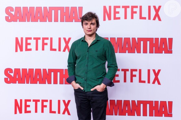 Rafael Lozano na première da série 'Samantha!', da Netflix, no shopping JK Iguatemi, em São Paulo, na noite desta terça-feira, 26 de junho de 2018
