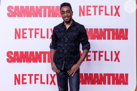 Mauricio Xavier na première da série 'Samantha!', da Netflix, no shopping JK Iguatemi, em São Paulo, na noite desta terça-feira, 26 de junho de 2018
