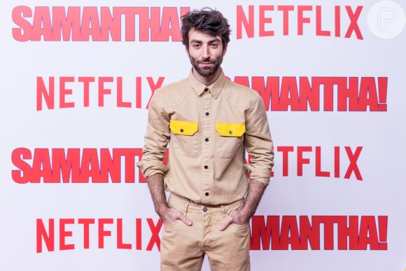 Rodrigo Pandolfo na première da série 'Samantha!', da Netflix, no shopping JK Iguatemi, em São Paulo, na noite desta terça-feira, 26 de junho de 2018
