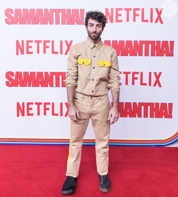 Rodrigo Pandolfo na première da série 'Samantha!', da Netflix, no shopping JK Iguatemi, em São Paulo, na noite desta terça-feira, 26 de junho de 2018
