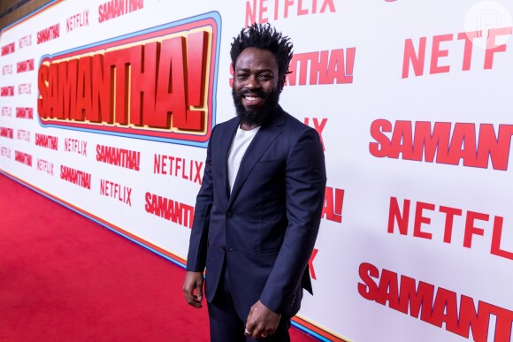 Douglas Silva na première da série 'Samantha!', da Netflix, no shopping JK Iguatemi, em São Paulo, na noite desta terça-feira, 26 de junho de 2018
