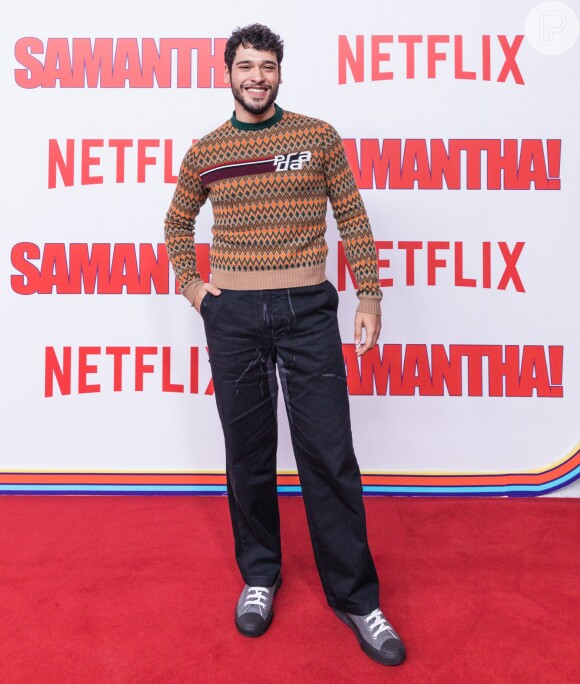 Bruno Fagundes na première da série 'Samantha!', da Netflix, no shopping JK Iguatemi, em São Paulo, na noite desta terça-feira, 26 de junho de 2018
