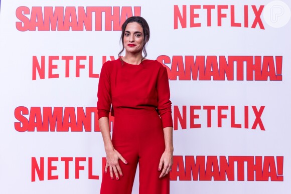 A produtora Rita Moraes na première da série 'Samantha!', da Netflix, no shopping JK Iguatemi, em São Paulo, na noite desta terça-feira, 26 de junho de 2018
