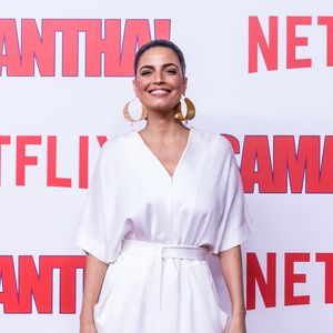 Emanuelle Araújo na première da série 'Samantha!', da Netflix, no shopping JK Iguatemi, em São Paulo, na noite desta terça-feira, 26 de junho de 2018
