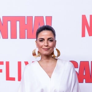 Emanuelle Araújo na première da série 'Samantha!', da Netflix, no shopping JK Iguatemi, em São Paulo, na noite desta terça-feira, 26 de junho de 2018

