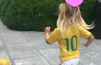 Gisele Bündchen mostrou filha, Vivian, usando blusa da Seleção Brasileira nesta quarta-feira, 27 de junho de 2018