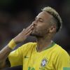 Neymar se declarou para o filho, Davi Lucca, após jogo do Brasil nesta quarta-feira, 27 de junho de 2018