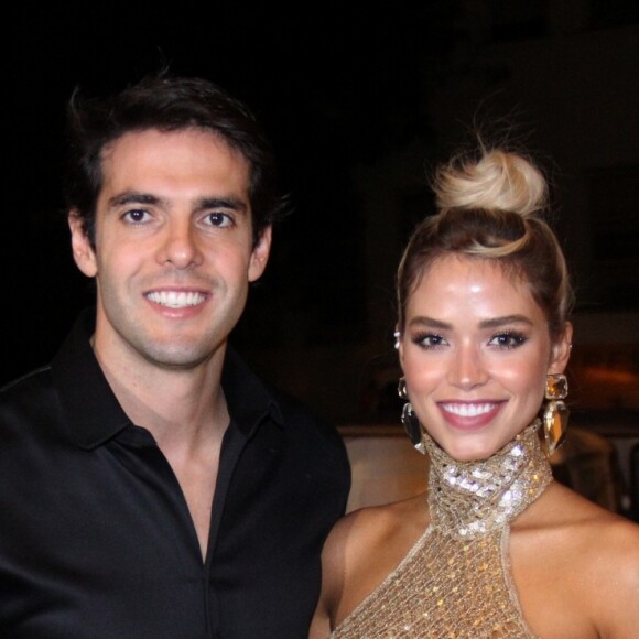 Kaká e a namorada, Carol Dias, marcaram presença no aniversário de Marina Ruy Barbosa na noite deste sábado, 30 de junho de 2018, no Morro da Urca, no Rio de Janeiro