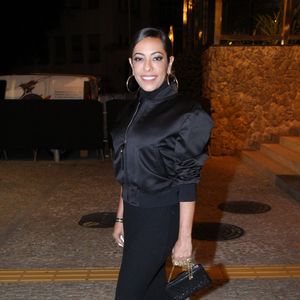 Samantha Schmütz marcou presença no aniversário de Marina Ruy Barbosa na noite deste sábado, 30 de junho de 2018