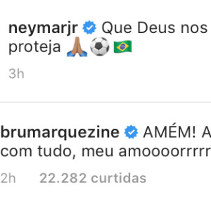 Bruna Marquezine deixa torcida para Neymar